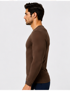 Nouvelle Arrivée - Sous-Blouse Médicale Homme à Manches Longues Respirante Séchage Rapide Coupe Ajustée Col Rond pour Hôpital - Product Image 1