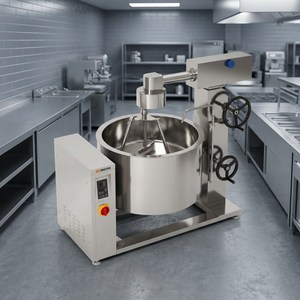 Olla de vapor con inducción y agitación motorizada Amicook 380V/440V, modelo robusto para freír, cocinar y estofar, con ahorro de energía. - Product Image 6