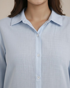 Camisa de algodón para mujer de alta calidad, corte holgado, comodidad diaria a un precio asequible de proveedor indio. - Product Image 3