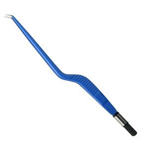 Pince bipolaire à baïonnette européenne angulaire orientée vers le bas, 22 cm, pointe de 1 mm, en acier inoxydable, instrument chirurgical de coagulation, outil chirurgical réutilisable - Product Image 2