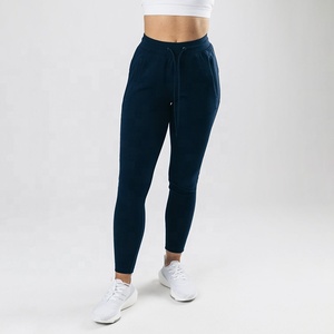 Jogging vert en tissu éponge respirant pour femme, 80 % coton, 20 % polyester, taille ajustable avec cordon de serrage, pantalon de survêtement pour l'été et l'entraînement, taille XL - Product Image 2