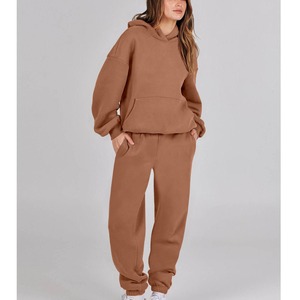 Chándal Deportivo de Invierno para Mujer, Personalizado al por Mayor, 100% Algodón, con Capucha, Forro Polar Transpirable, con Colores y Tallas Personalizadas - Product Image 2