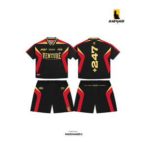 Conjunto de Ropa Deportiva de Alto Rendimiento |   Camiseta Técnica y Pantalones Cortos Deportivos VENTURE |   Fabricante OEM de Ropa Transpirable de Secado Rápido - Product Image 1