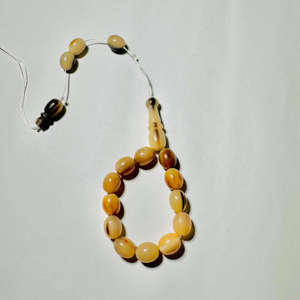 Fait à la main 33 pièces musulman Tasbih Real Touch eau corne de buffle perles de prière antioxydant chapelet islamique turc Misbah - Product Image 4