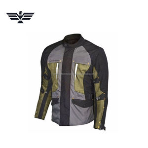 Chaqueta de Motociclismo Unisex para Aventura y Turismo, de Cuero/Cordura, Impermeable, Transpirable, de Secado Rápido, para Todas las Estaciones, Protectora, de Manga Larga - Product Image 4