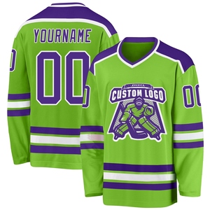 Maillot de hockey personnalisé blanc-gris de qualité supérieure, le plus vendu en gros, directement de l'industrie - Product Image 2