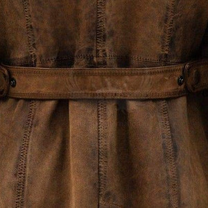 Abrigo Largo Clásico para Hombre, de Cuero Vacuno Premium, Impermeable, Transpirable, Ecológico, Material Suave y Resistente, 300g, para Invierno - Product Image 5