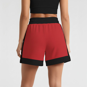 Pantalones Cortos de Algodón Transpirable de Alta Calidad para Uso Diario, Cintura Elástica en Contraste, Estilo Urbano, con Botones para Mujer - Product Image 5