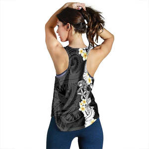 Camiseta sin mangas de poliéster con estampado floral personalizado para mujer, cuello redondo, transpirable, estilo casual, con estampado digital y adornos de plumas. - Product Image 5