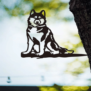 CIFbuy Decorazione da Parete in Ferro Stile Rustico con Silhouette di Cane e Gatto per Interni ed Esterni, Servizio di Ritiro Disponibile - Product Image 3