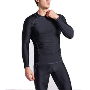 Camiseta Deportiva de Manga Larga para Hombre, Protección UV, Antibacterial, Ecológica, para Gimnasio, Fitness, MMA, BJJ, Compresión - Product Image 3