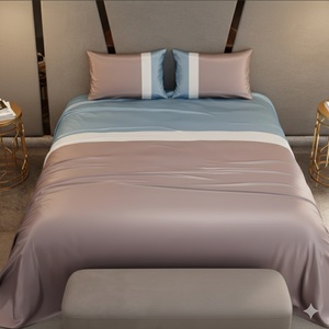 Drap de lit moderne en microfibre ombrée 125 GSM, écologique, durable, toutes saisons, doux, léger, pour usage domestique, confortable pour le sommeil quotidien - Product Image 2