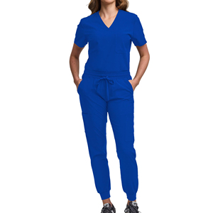 ชุดยูนิฟอร์มแพทย์ ชุดพยาบาลโรงพยาบาล ชุดสครับพร้อมปักโลโก้ ขายส่ง ชุดสครับแพทย์ Shaghaf Sports Wear Impex Sc2 โพลีเอสเตอร์ 100% - Product Image 1