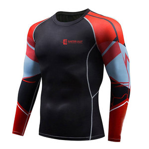 Rashguard pour homme à manches longues, nouveau design, en vente en ligne, service OEM, vêtements de fitness pour homme. - Product Image 2