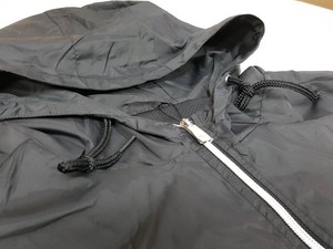 Men's Hooded Quarter-Zip Windproof Windbreaker <b>Jacket</b> Solid Colour Casual Polyester Outerwear Front Logo Design Lightweight - Product Image 5
