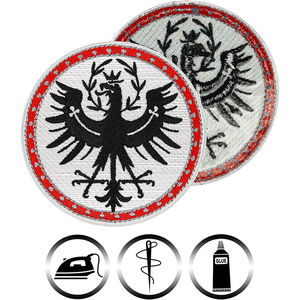 High Quality Custom Embroidered Twill Fabric Name Badge Applique Clothing Personalized Embroidery <b>Patch</b> for Hat <b>Sew</b>-<b>On</b> - Product Image 3