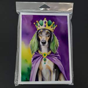 Saluki King of Mardi Gras แปลก A7บัตรอวยพรเปล่าแพ็ค8ซอง5x7ขนาดโน้ต - Product Image 3