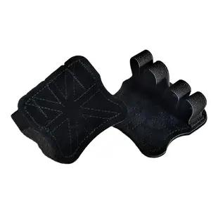 牛皮健身房手套抓地力防滑动力带提升垫硬拉带锻炼健身手套手掌保护