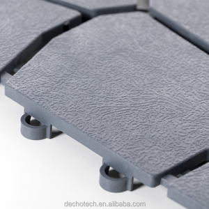 DECHO DIY Grigio Antiscivolo Design a Incastro Effetto Pietra per Sentieri da Giardino, Pavimentazione in Plastica PP per <span class=keywords><strong>Esterni</strong></span> e Parchi Modello PP30S30 - Product Image 4