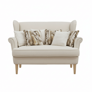 SOGA Lot de 6 housses de coussin décoratives de luxe en fausse fourrure de 45 cm, 3 housses élégantes blanches et texturées de couleurs mélangées pour canapé et chambre - Product Image 1