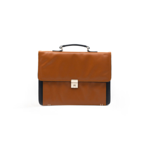 Premium Genuine <b>Leather</b> Luxury Lightweight Laptop Briefcase <b>Men</b> Business Messenger Shoulder <b>Bag</b> Buckle Closure Gold Hardware - Product Image 1