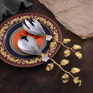 Ensembles de cuillères en acier miroir de luxe jetables pour mariages élégants et fêtes festives, fabriquées à la main en Inde - Product Image 6