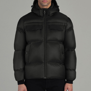 New Men's Shiny Down Puffer Jacket Winter Windproof Warm Luxury Outdoor Black <b>Bubble</b> Jacket Fashion Quilted <b>Coat</b> - Product Image 1