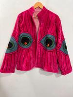 Veste d'hiver régulière pour femme, brodée à la main, en velours ethnique, écologique, séchage rapide, style bohème artistique, vêtement d'extérieur tendance