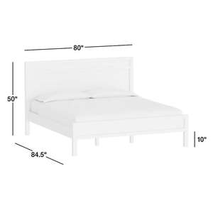 Wholesale Modern Ebony Solid Wood <b>Bed</b> | <b>Black</b> Finish Panel Platform <b>Bed</b> Frame - Product Image 5