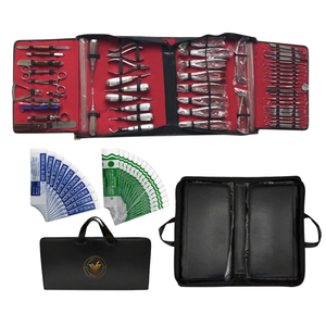 Juego de 161 Piezas para Extracción Dental Manual Ergonómica, Pinzas, Elevadores, Bisturís, Acero Inoxidable Alemán, Certificado CE - Product Image 1