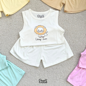 Ensemble de vêtements pour enfants, débardeur sans manches et short, respirant, léger, vêtements décontractés d'été, personnalisable OEM ODM Vietnam - Product Image 2