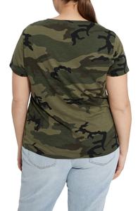 T-shirts pour femmes, mode estivale, t-shirts légers à manches courtes, imprimés camouflage pour femmes - Product Image 4