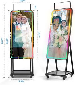 Cabina de Fotos con Espejo Mágico, Pantalla Táctil, Cámara HD de 1200W y Luces de Fotografía RGB - Product Image 4