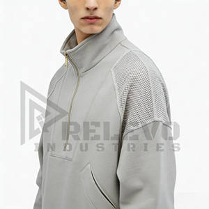 Sudadera Unisex con Capucha y Media Cremallera, Estilo Casual, Color Sólido, Tejido de Poliéster/Algodón, Antiarrugas y Transpirable, 2026 - Product Image 4