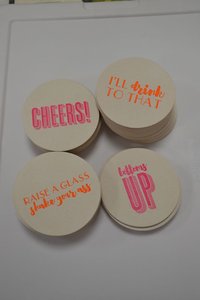 Handmade Paper <b>Coasters</b> Custom Printed Round Shapes Beverage <b>Drink</b> <b>Coasters</b> <b>for</b> Bar Restaurant Cafe Hotel Use - Product Image 1