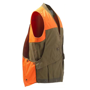 Chaleco de Trabajo de Alta Visibilidad para Hombre, Poliéster, Naranja y Verde, Uniforme de Seguridad Reflectante, ANSI Clase 1 - Product Image 3