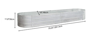 Maceta de metal galvanizado resistente a la intemperie para interiores y exteriores con acabado de metal rústico para una decoración de patio encantadora - Product Image 4