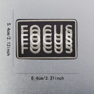 High Quality Custom Embroidered Iron <b>On</b> <b>Patches</b> Wholesale <b>Sew</b> <b>On</b> Badges for Apparel Hats Backpacks with Logo Design - Product Image 3