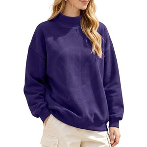 Sweat-shirt pour femme avec logo personnalisé, confectionné avec des coutures de qualité supérieure pour un style au quotidien, sweat-shirts à col montant pour femme - Product Image 2
