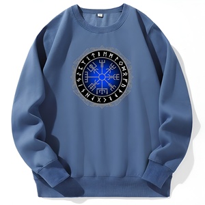 Sweat-shirt à col rond surdimensionné pour homme de haute qualité avec logo personnalisé, en molleton de coton, streetwear décontracté, OEM - Product Image 6