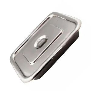 Plateau pour instruments médicaux en acier inoxydable, certifié CE, réutilisable, pour usage clinique et en laboratoire, service OEM - Product Image 3