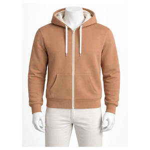 Sweat-shirt à capuche pour femme, design personnalisé, 100% coton molletonné, couleur unie, décontracté, hiver, respirant, fermeture éclair intégrale - Product Image 5