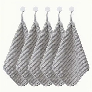 Luxury Hotel Hand Towel Premium Cotton Soft Smooth Quick Dry Highly Absorbent Bathroom Towel Wholesale OEM Striped Cotton - Product Image 3