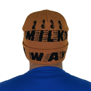 Gorros de Punto Acrílicos con Logo Personalizado, los Más Vendidos, Fabricante de Gorros para Hombre, Gorro de Jacquard - Product Image 4