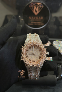 Montre élégante en argent 925 avec diamants Moissanite VVS, design luxueux pour usage professionnel, disponible au prix d'exportation - Product Image 4