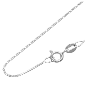 Cadena de cuerda de plata de ley de 45 cm y 1,5 mm, cadenas de plata de ley 925 para hombres, mujeres y niños. - Product Image 6