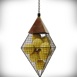 Geo Diamond <b>Suet</b> Ball <b>Feeder</b> Metal Mesh Black <b>Bird</b> <b>Feeder</b> Outdoor Garden Hanging <b>Feeder</b> - Product Image 2