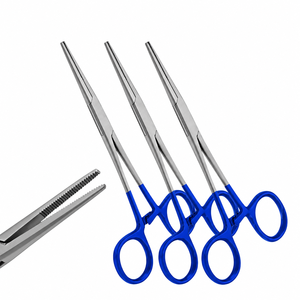 ชุดเครื่องมือผ่าตัด SUAVE SURGICAL INSTRUMENTS คีมคั้นเลือดแบบเคลลี่ 3 ชิ้น ขนาด 5.5 นิ้ว แบบตรง สีฟ้า สำหรับใช้ในโรงพยาบาล ได้รับการรับรองมาตรฐาน CE - Product Image 2