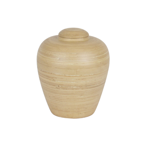 Classic Natural Spun Bamboo Cremation <b>Urn</b> for Human Ashes Manufacturing <b>Urn</b> for <b>Large</b> Pets Wholesale Price from Vietnam - Product Image 1