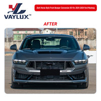 Vente flash - Kits de carrosserie de voiture haut de gamme - Pièces automobiles - Kit de conversion de pare-chocs avant style Dark Horse pour Ford Mustang 2024-2026
